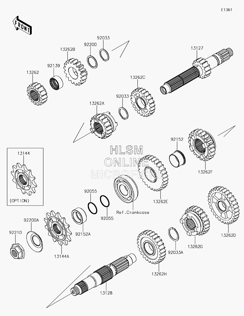 SHAFT-TRANSMISSION OUTPUT 13128-0703