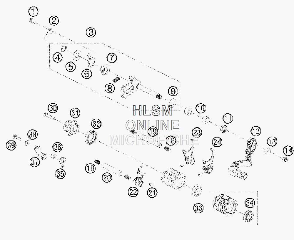 SHIFT SHAFT CPL. 46234005044
