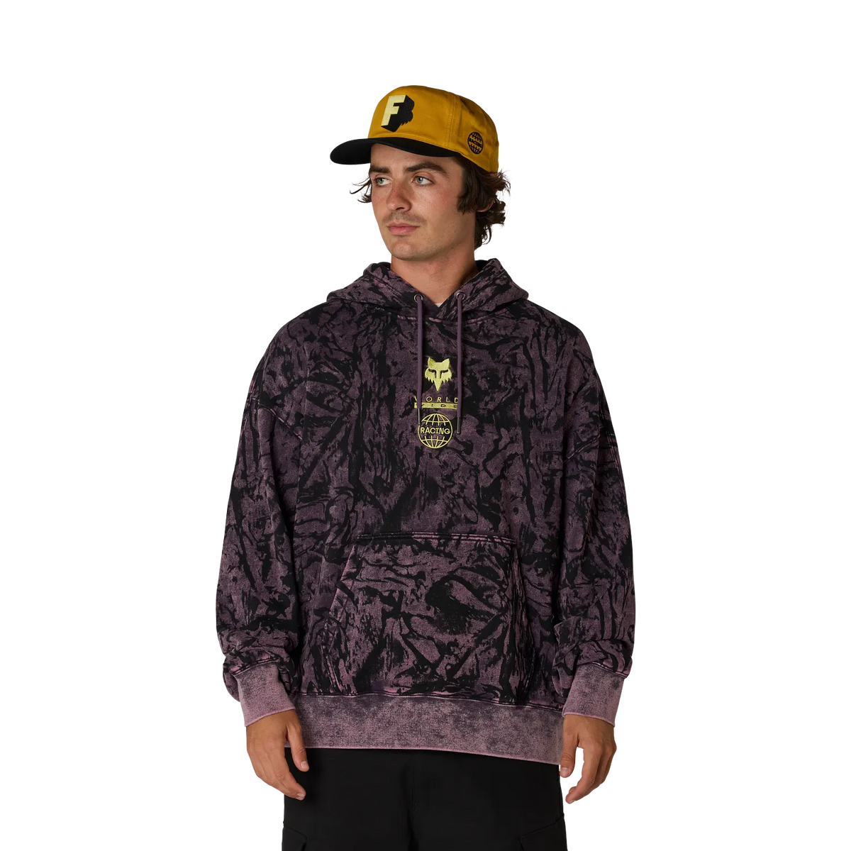 Image Print Fleece Pullover